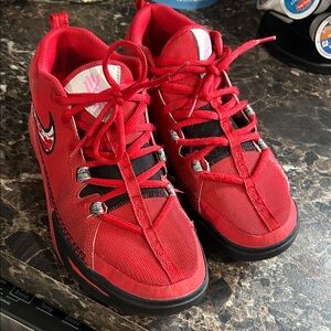 Nike Red and Black Kids Sneakers
